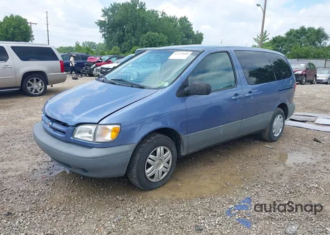 2000 Toyota Sienna Ce из США, поврежденный, VIN 4T3ZF19C8YU185091